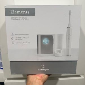 Elements sonic toothbrush + uv sanitizing base